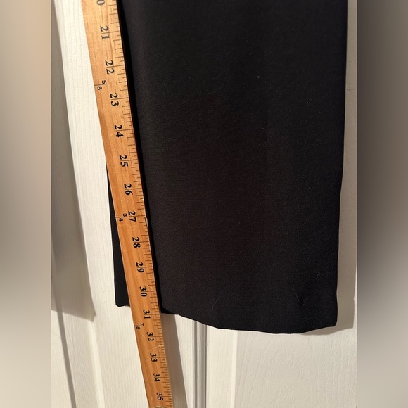 ALICE + OLIVIA Vtg 6 Black Flat Front Slash Pockets Classic Trousers Minimalist - Picture 9 of 10